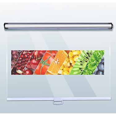 Imagem de uhyOHF Cortina de rolo para congeladores de armário de exibição de loja, cortina divisória de plástico transparente, persiana de supermercado de restaurante com alça (Transparente-L75cmxA180 cm