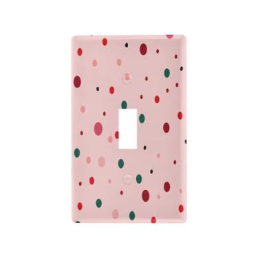 Imagem de Wassud Placa de cobertura para interruptor de luz de pontos simples, capas de tomada decorativas, placa de parede para tomadas elétricas, interruptor único 11 x 6 cm