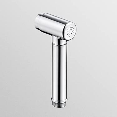 Imagem de uhyOHF Pulverizador de vaso sanitário bidê portátil pulverizador portátil para vaso sanitário com mangueira de mola conjunto de freio de parede pulverizador de bidê para vaso sanitário latão 2 m
