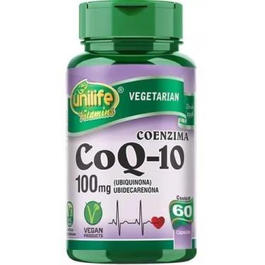 Imagem de Coenzima Vegan Q10 100mg 60 Caps Ubiquinona Unilife