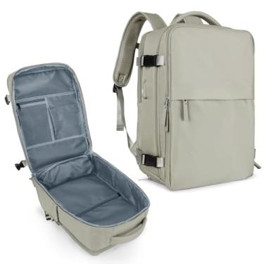 Imagem de Mochila coowoz de viagem esportiva unissex, bagagem de cabine, aprovada por companhias aéreas, para notebook, B - Marrom, Large