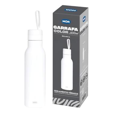 Imagem de Garrafa Térmica Com Alça 500ml Aço Inox Squeeze Academia (Branco)