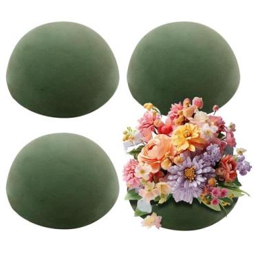 Imagem de Meia bola floral de espuma seca Hoypeyfiy, 4 peças para arranjo