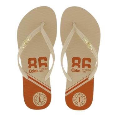 Imagem de Chinelo Coca Cola Sprint Feminino Bege