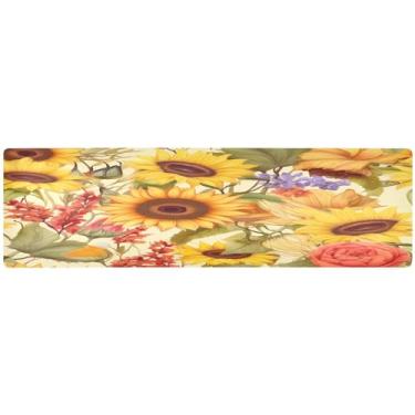 Imagem de Tapete de tripé floral, corredor de mesa para inverno, acessórios de mesa para sala de jantar