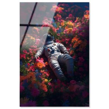 Imagem de Astronauta Florista Acrílico Impressão Astronauta Arte de Parede por Art Remedy, Pronto para pendurar, 10 x 15