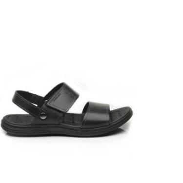 Imagem de Sandália Papete Masculina Pegada Couro Cravo 131286-02-Masculino