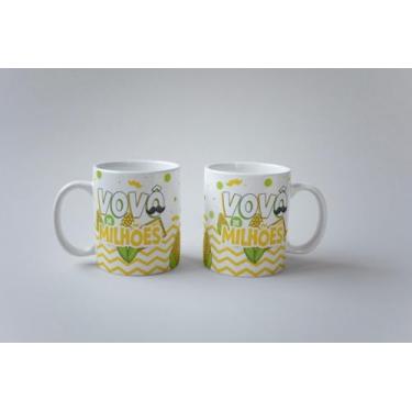 Imagem de Caneca Vovó Vovô de Milhões Porcelana Personalizada 325ml (Vovô)