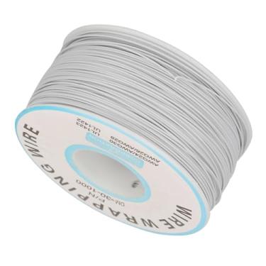Imagem de Generic Cabo de Cobre Com Excelente Resistência à Oxidação para Testes Eletrônicos, 1 Rolo de Fio de Cobre único Cabo 30AWG Com Diâmetro de Núcleo de 0,25 Mm para Laptop e Display LCD (Branco)