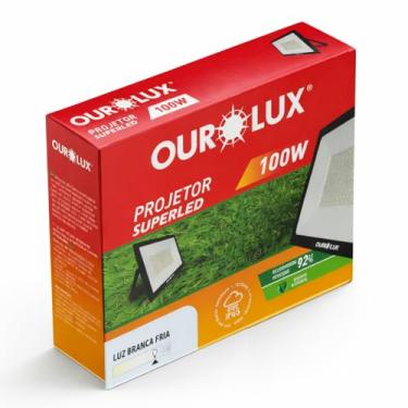 Imagem de REFLETOR LED SLIM 100W BIVOLT 6500K IP65 BRANCO FRIO