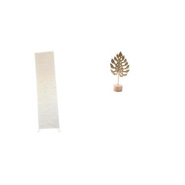 Imagem de Whtkoph Abajur de Chão em Metal em Formato de Folha para Sala de Estar. Escultura Abstrata Nórdica Criativa, Ornamento para Mesa, Festa E Decoração.