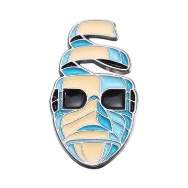 Imagem de Broches De Esmalte De Terror De Halloween Assustadores, Máscara De Ter