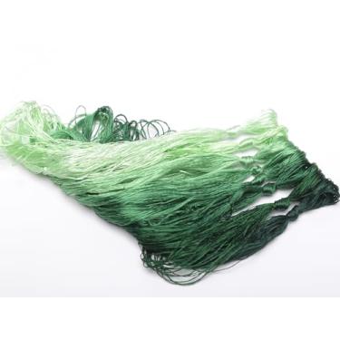 Imagem de RUSHIGUAN 100% pura natureza amoreira fio de seda acessório de joias flores artificiais ponto cruz bordado fio diy kits de costura 8 cores gradientes 22 m cada (31)