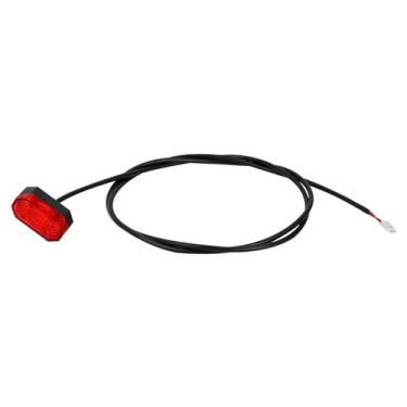 Imagem de KGRHJSA Lanterna traseira traseira de segurança à prova d'água lanterna traseira scooter elétrica KickScooter acessórios compatíveis com 4 peças de reparo de para-lama de furo de parafuso