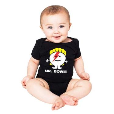 Imagem de Body infantil rock David Bowie Mr Bowie estampa exclusiva - Lado B Roc