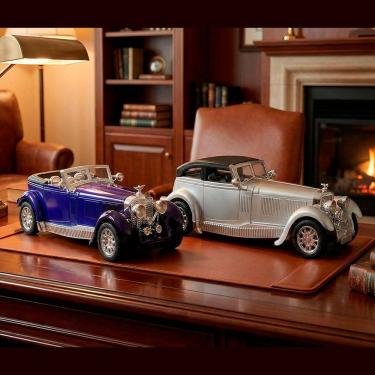 Imagem de Carro Miniatura Colecionável Clássic Antigo Fricção Kit 2pçs