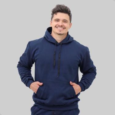 Imagem de Conjunto Moletom Canguru Masculino Blusa De Frio E Calça - Techmalhas,