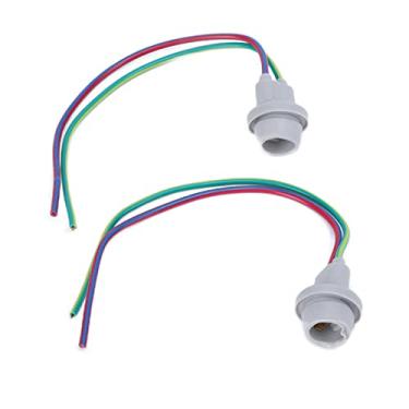 Imagem de KIMISS Soquete de Luz de Estacionamento T10 W5w, 2 Peças Com Base de Vidro de Borracha-ajuste Universal para Scooters, Atvs, Quadriciclos e Motocicletas