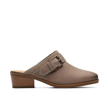 Imagem de Clarks Danyelle Mist Mule feminino, Couro cinza-acastanhado claro, 34