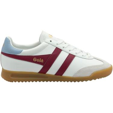 Imagem de Gola Tênis feminino de couro Torpedo, Branco/Cerise/Air, 38