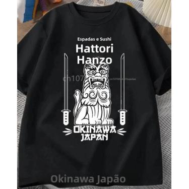 Imagem de Camiseta Red Sushi Kill Bill Com Gola Redonda, Mangas Curtas, Ajuste S