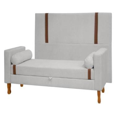 Imagem de Cabeceira e Calçadeira Baú Box Casal Queen Size 160cm Bouclê - SOFA ST
