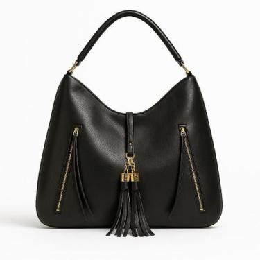 Imagem de Bolsa Saco Feminina Caramelo Grande material sintético Texturizado com