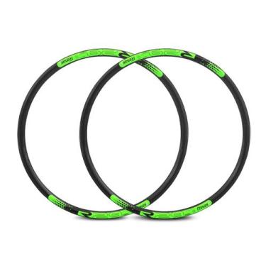 Imagem de Par de Aro Aero 29 Rimaxx R29 com Raios 36F Preto Verde