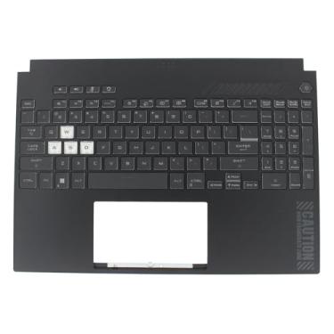 Imagem de ApplianPar Capa preta para apoio para as mãos com teclado retroiluminado 90NR0951-R31 para Asus TUF Dash 15 FA507 FA507R FX517 FX517ZM