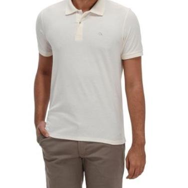 Imagem de Camisa Polo Casual Masculina Ogochi 007530016 Offwhite-Masculino