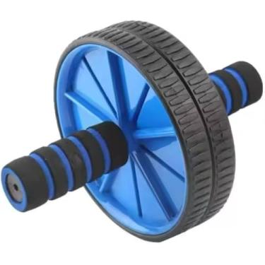 Imagem de Rolo de Exercícios Abdominais com Rodas Largas e Pegada Anatômica | Aparelho para Fortalecimento de Abdômen, Lombar e Costas | Suporta até 130kg | Equipamento de Treino em Casa e Academia