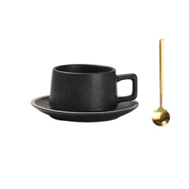 Imagem de Canecas de café Xícara de café, leite, chá, aveia, restaurante, caneca com pires e colher