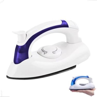 Imagem de Mini Ferro de Passar a Vapor Portátil Compacto Ideal para Viagens Mala de Mão Antiaderente Temperatura Ajustável Passa a Seco e Úmido