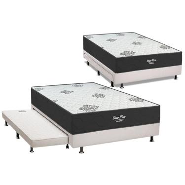 Imagem de Cama Box C/ Aux Conjugado Casal Inovaflex Star 138x188