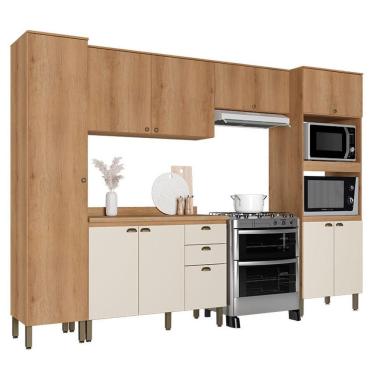 Imagem de Cozinha Modulada Finesse Ambiente Composição 8 Capuccino Off White - Thb