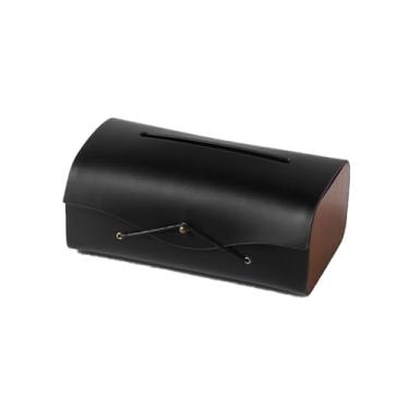 Imagem de Porta-toalhas de papel doméstico recipiente de papel toalha de bancada dispensador de toalha de papel caixa de armazenamento recipiente de lenços (B)