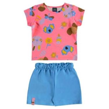 Imagem de Conjunto Infantil Blusa e Short Bee Loop-Feminino