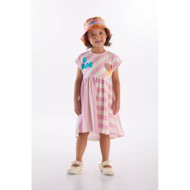 Imagem de Vestido Infantil Flores em Cotton Três e Já-Feminino