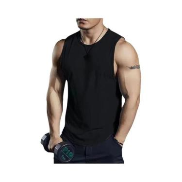 Imagem de Camiseta Sem Mangas Para Treinamento Fitness Masculina, Rápido Secagem