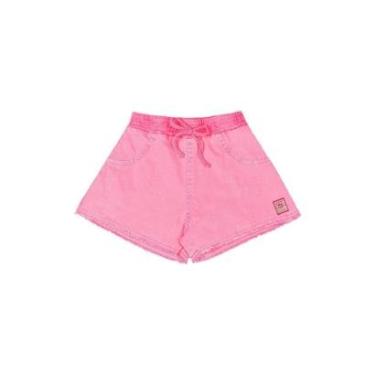 Imagem de Short Infantil Feminino Sarja Elastano Quimby-Feminino