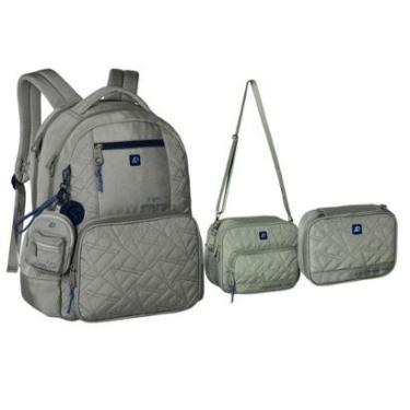 Imagem de Kit Mochila Costas Lancheira e Estojo Alice Palucci-Feminino