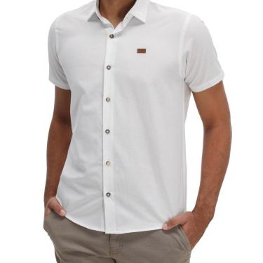 Imagem de Camisa Manga Curta Slim Masculina Ogochi 001514221 Branca-Masculino