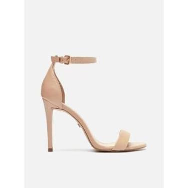 Imagem de Sandália Arezzo Couro Salto Alto Fino Isabelli Feminina-Feminino