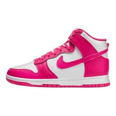 Imagem de Nike Feminino Dunk High WMNS DD1869 102 Futebol Cinza - Tamanho, Branco/rosa Prime, 7.5