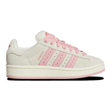 Imagem de adidas Tênis feminino Campus 00s, Creme/Rosa/Vermelho, 6 Big Kid