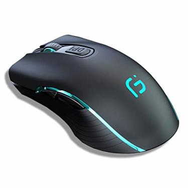 Imagem de Mouse Sem Fio Dual Mode 2.4ghz e Bluetooth, Recarregável, Bateria de Longa Duração, Silencioso 2400DPI Led 7 cores 6 Botões X9 GAME MOUSE - WINDOWS, MAC, LINUX