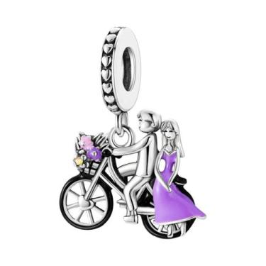 Imagem de Pingentes De Urso Fofo Banhados a Prata Para Pulseiras De Amizade Femi