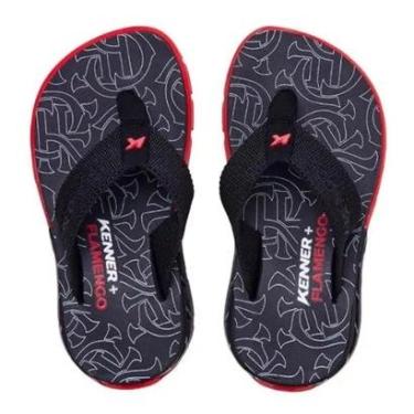 Imagem de Chinelo Kenner Rakka Flamengo Infantil Preto-Masculino