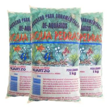 Imagem de Cristal Quartzo Decoração Aquário E Jardim Verde Escuro -3kg - Aqua Pe