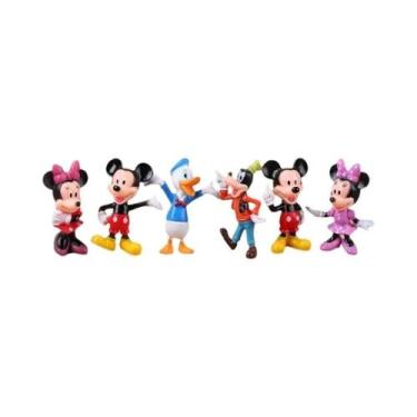 Imagem de Conjunto De Figuras De Ação Disney Mickey Mouse Minnie Pato Donald 6 P